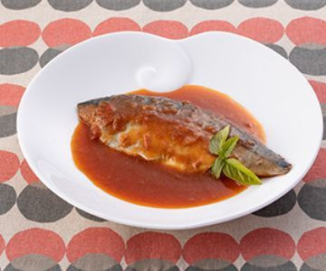金華さばのトマトソース煮込み