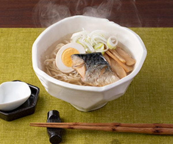 サバだしラーメン・さば塩焼き付